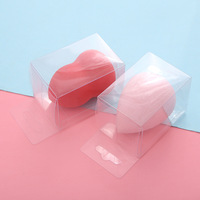 Boîte d'emballage en cube en poudre en PVC avec logo imprimé personnalisé Récipient en plastique transparent Nouveau produit