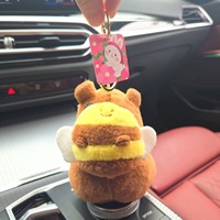 Porte-clés en peluche Feiya Otter Fleece Bee Capybara avec ailes vibrantes, jouets en peluche, petits cadeaux d'Halloween, poupées pour machine à griffes