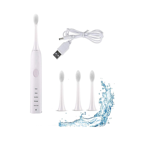 Brosse à dents électrique sonique rechargeable à poils souples, étanche IPX7, avec connecteur Type-C, pour usage domestique, marque distributeur, modèle intelligent pour adultes, vente chaude - Product Image 1