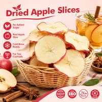 100% Natuurlijke Appel Fruit Snacks Gedroogde Appels Zonder Toegevoegde Suiker - Gezonde Gedroogde Appelschijfjes voor Cocktails