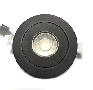IC Rated 4in 9W LED Gimbal Downlight with J-Box+Wall Switch Anti-glare Non-flicker 900LM 3000K/4000K/5000K Changeable ES/ETL/FCC