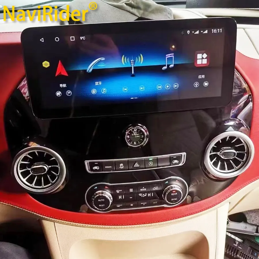 Radio de coche con pantalla Android de 12,3 pulgadas para Mercedes Benz Vito 116 W447 2016 reproductor de vídeo Multimedia estéreo GPS Navi Carplay Unidad Principal