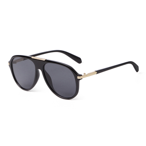 Gafas de sol de <span class=keywords><strong>aviador</strong></span> vintage ADE WU STY2550D, extragrandes, con protección UV400, estilo piloto informal, unisex, retro, con montura de caparazón de tortuga. - Product Image 2