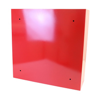 Armoire à enrouleur de tuyau d'incendie simple porte en acier doux rouge certifiée ISO, équipement et accessoires de lutte contre l'incendie