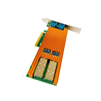 Adaptateur de dérivation de serveur Ethernet PCIe V2.0 à double port 10g GH1002EBPLR-V3.1 de carte réseau Ethernet avec puce 82599ES