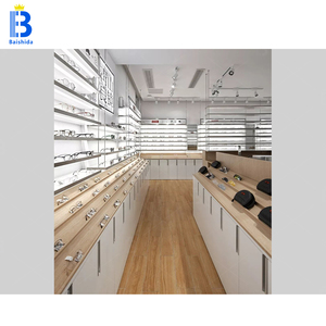 Hiện Đại Quang cửa hàng trang trí nội thất đồ nội thất MDF Kính mát TỦ TRƯNG BÀY với ánh sáng LED Eyewear kệ trưng bày - Product Image 3