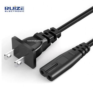PC Laptop 2 Core Wire EE. UU. Certificado 125V 10A 2 pin Pluo IEC C7 Figura 8 Extensión AC Computer Power Cable - Product Image 4