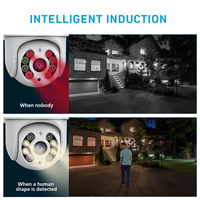 Caméra WiFi Pan Tilt ICSEE 3MP 4MP 8MP avec audio bidirectionnel, micro intégré, vision nocturne, détection de mouvement, enregistrement cloud, carte TF, IP65