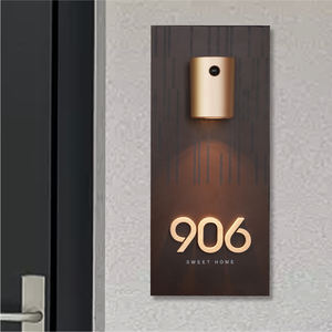 Targa Luminosa a LED con Ricarica Magnetica e Sensore, Numero Civico Personalizzabile Moderno per Esterni, per Hotel, Appartamenti, Ville - Product Image 2