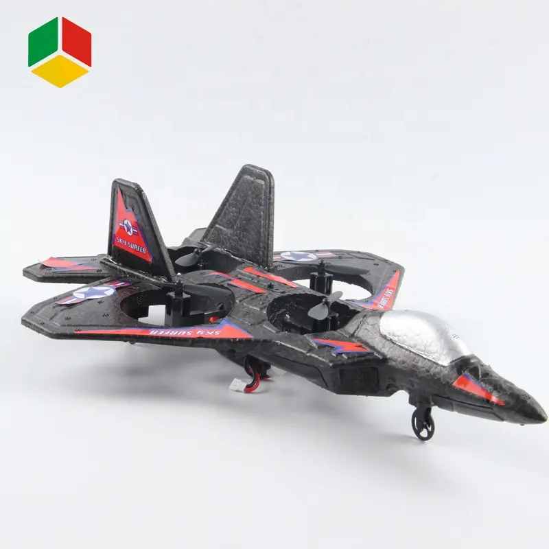 Qs Speelgoed Multifunctionele Milieuvriendelijke Een Sleutel Roll 2.4G Hz Rc Vliegtuig Rc Thunoer Jet X Bubble Vliegtuig Headless Model kit Speelgoed Met Usb