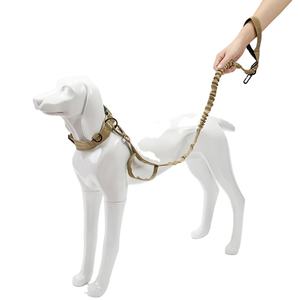 Collier et laisse tactiques réfléchissants de haute qualité pour chiens moyens/grands, <span class=keywords><strong>berger</strong></span> allemand, promenade, dressage, matériau en fibre de polyester - Product Image 1