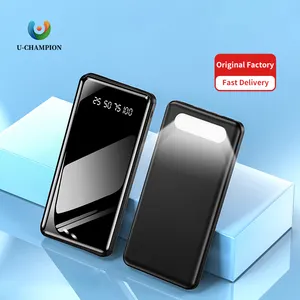 2024 New 20000mAh Portable mirror Power Bank high capacity logo customized Wholesale mobile power