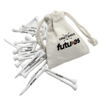 Sac d'accessoires de golf tee de golf pochette en toile avec cordons