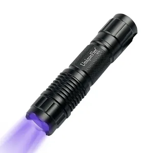 UV 365nm yüksek performanslı siyah ışık 3W kür Pet idrar algılama USB şarj edilebilir Blacklight el feneri meşaleler