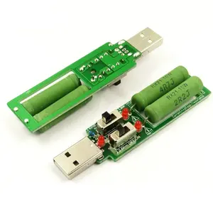 USB resistor dc electronic load With switch adjustable 3 current 5V1A/2A/3A battery capacity voltage discharge resistance tester