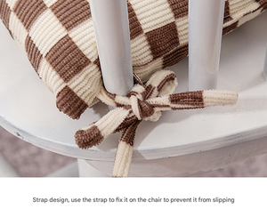 كرسي شطرنج كوردوروي الخريف والشتاء بحزام سميك على طراز كرسي الطعام وسادة فارت بسيطة وسادة منزلية للبيع بالجملة - Product Image 4