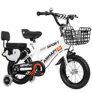 Amhapi Vélo pour enfants 12 pouces avec roues d'apprentissage pour enfants style sport rose et noir - Product Image 5