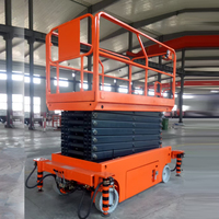 Plateforme élévatrice à ciseaux électrique Jiyanglift GTB-18, 14m/16m, capacité de charge 320-1000kg, pieds pliants en acier