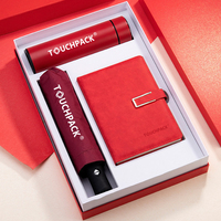 Ensemble cadeau d'affaires de luxe, carnet promotionnel avec porte-stylo, parapluie, audio et clé USB pour la fête des pères, cadeau pour homme