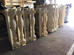 60cm 70cm Leaf Shape Concrete Precast Baluster Mold Decorative PC <b>Plastic</b> Material Handrails Railings Reazone Molds RZPC - Product Image 5