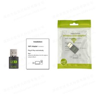 Adaptateur WiFi USB 2 en 1 600 Mbps, adaptateur WiFi USB 2.4G 5GHz, carte réseau sans fil, adaptateur WiFi, récepteur sans fil WLAN