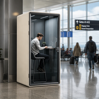 Schalldichte Kabine Neues Design Abnehmbare Geräuschlose Kabine Schalldichte Büro-Arbeits- und Besprechungskabine