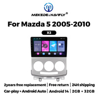 MEKEDE-Autoradio multimédia Android Auto 2 + 32 Go avec navigation GPS 4 cœurs pour Mazda 5 2005-2010