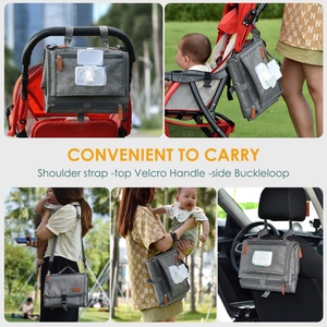 Station de change pliable et détachable, grand tapis de change imperméable pour bébé, matelas de change portable pour nouveau-né, tapis de change de voyage - Product Image 6