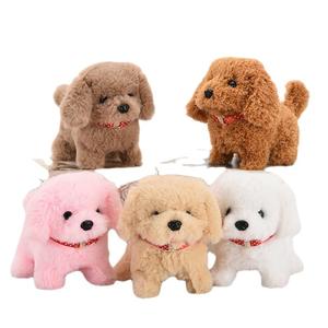 Toptan elektrik oyuncak simülasyon köpek Plightest elektrikli kaldırma gözlük parlayan dolması hayvan oyuncak peluş oyuncaklar çocuklar için - Product Image 1