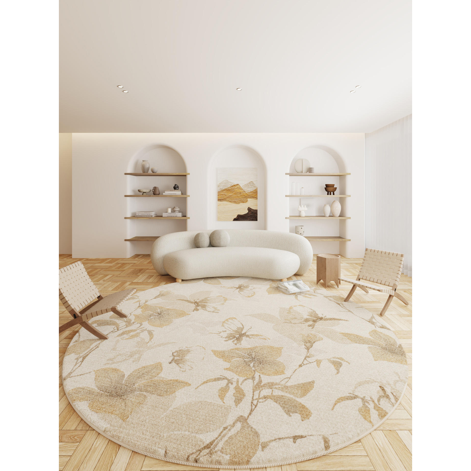 Circle-Wabi-Sabi Oriental-Butterfly Dance