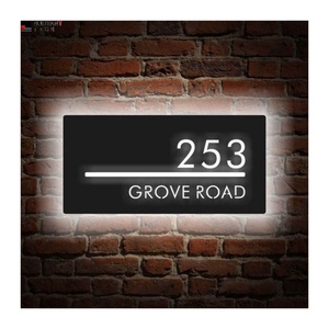 Custom Hotel Room Door <b>Number</b> Sign Electronic Doorplate Apartment <b>Numbers</b> <b>Led</b> Door Sign Hotel Door <b>Number</b> Plates - Product Image 4