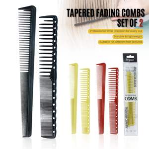Peigne à <span class=keywords><strong>cheveux</strong></span> professionnel résistant à la chaleur, peigne à dégradé conique de haute qualité en ABS, ensemble de peignes personnalisés avec logo, antistatique, pour tondeuse - Product Image 3