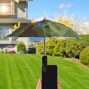 1 pezzo creativo Mini ombrello supporto per telefono, universale supporto impermeabile per smartphone, portatile all'aperto pioggia e accessori per <span class=keywords><strong>sole</strong></span> - Product Image 2