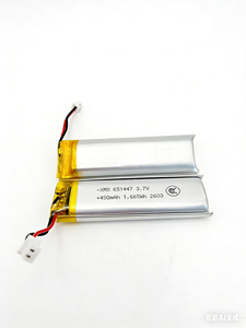<span class=keywords><strong>แบ</strong></span><span class=keywords><strong>ต</strong></span>เตอรี่ลิเธียมโพลิเมอร์ 651447 3.7V 450mAh โรงงานขายดี <span class=keywords><strong>แบ</strong></span><span class=keywords><strong>ต</strong></span>เตอรี่ LiPo <span class=keywords><strong>แบ</strong></span>บชาร์จได้ - Product Image 1