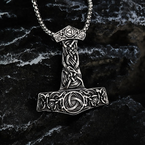 yunnique Nordic Viking Pendant Vintage Celtic Knot Stainless Steel Necklace For Men Gift Jewelry - Product Image 4