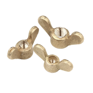 Écrous à oreilles en laiton massif (écrous papillon) à serrage manuel pour boulons et vis M3-M24, fixation <span class=keywords><strong>Guer</strong></span>, modèle DIN315 pour le bois - Product Image 5