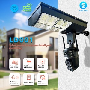 V380 Camera an ninh ngoài trời năng lượng mặt trời ánh sáng kép đầy đủ màu sắc Đèn Đường Kết nối Wifi dữ liệu đám mây Vụ Nổ xuyên biên giới - Product Image 3
