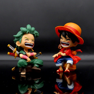 Figuras de Anime de 12 cm de <span class=keywords><strong>One</strong></span> <span class=keywords><strong>Piece</strong></span>, Luffy, Zoro y <span class=keywords><strong>Sanji</strong></span> en Posición Sentada Riendo, Decoración para Escritorio y Coche, Juguetes Modelo de <span class=keywords><strong>One</strong></span> <span class=keywords><strong>Piece</strong></span> para Regalos de Fans - Product Image 3