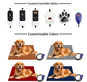 Couverture chauffante électrique pour animaux de compagnie, protection contre la surchauffe, imperméable, température réglable, coussin chauffant pour animaux de compagnie, lit chauffant pour chats et chiens - Product Image 2