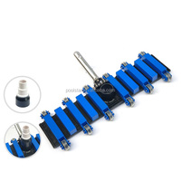 Poolstar P1014/14" Deluxe Blau-Schwarzer Flexibler Kunststoff-Poolreiniger mit Vakuumkopf für den Poolgebrauch