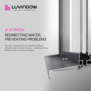 Profil ambang jendela aluminium kontemporer dengan desain minimalis tahan air garansi 5 + tahun untuk polesan profesional yang bersih - Product Image 6