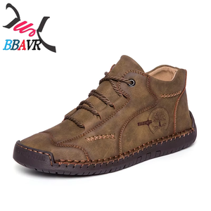 Zapatos Planos de Cuero Transpirables y Suaves para Hombre, Estilo Casual, Antideslizantes, para Caminar al Aire Libre en Verano, con Punta Redonda, Novedad de Otoño - Product Image 2