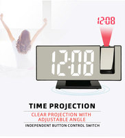 Vente d'usine - Horloge numérique LED créative, grand écran miroir LED, affichage grand format, horloge de bureau électronique