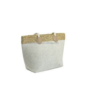 Customized PET Felt Classic Design Unisex Machine Sewn Tote <b>Bag</b> Large Capacity Portable Environmental Protection Shopping <b>Bag</b> - Product Image 1