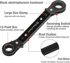 Customized Wrench Spanner Set Double Head Ratchet in Different Sizes Hand Tool for Industrial DIY Repairing - Product Image 4
