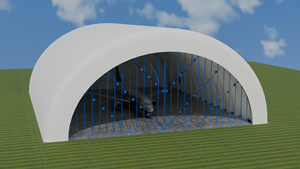 Structures de dôme gonflables commerciales pour hangar d'<span class=keywords><strong>avion</strong></span> tente pneumatique tente d'<span class=keywords><strong>avion</strong></span> gonflable tente d'<span class=keywords><strong>hélicoptère</strong></span> gonflable - Product Image 3