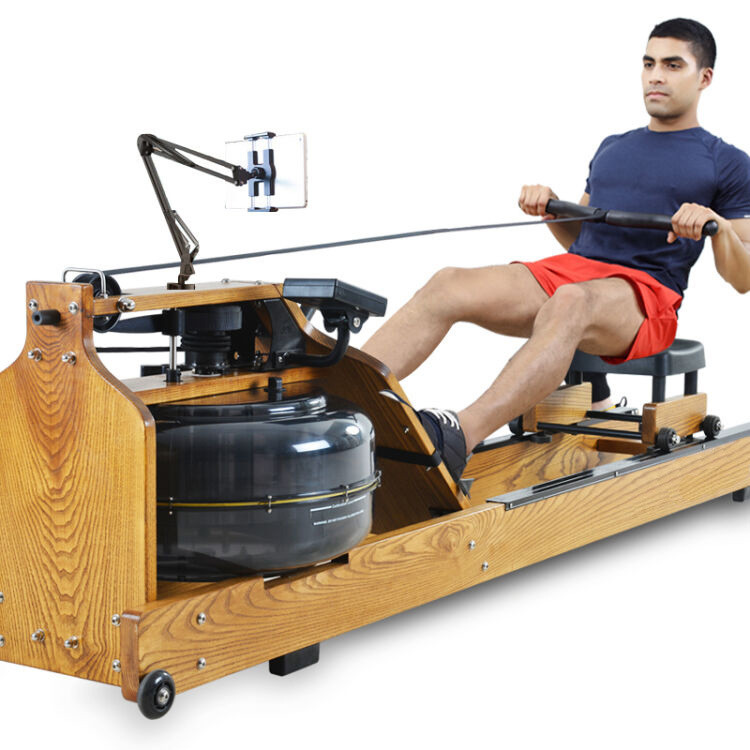Cardio Home Gym Exercise Wooden Water Rower Frame Equipment Health Sports Resistance Fitness Rowing Machine
