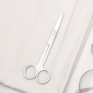 Stainless Steel Makeup Scissors Straight Blade Sharp Tip For Eyebrow Nose Hair Trimming Home Beauty Use - Product Image 3
