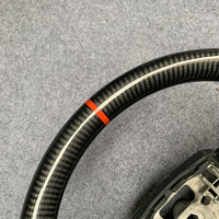 Volant personnalisé en cuir perforé en fibre de carbone véritable pour Land Rover Sports Range Rover SVR 2014-2019