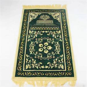 Alfombra de oración musulmana lavable OEM de pashmina para uso doméstico, tapete islámico para peregrinaciones, disponible para entrega y venta al por mayor. - Product Image 6